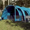 Image de Tente familiale tunnel 8 personnes bleu imperméable