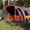 Image de Vidaxl Tente Familiale, 8 Personnes, Tunnel, Gris, Imperméable