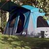 Image de Tente de camping de cabine 5 personnes bleu imperméable