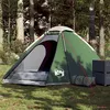 Image de Tente de camping à dôme 4 personnes vert imperméable