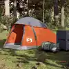Image de Vidaxl Tente de Camping, 1 Personne, Gris-Orange, Imperméable