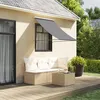 Image de vidaXL Luifel uittrekbaar 150x150 cm stof en staal antracietkleurig368751