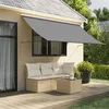 Image de vidaXL Luifel uittrekbaar 300x150 cm stof en staal antracietkleurig368754
