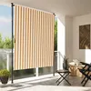 Image de vidaXL Rolgordijn voor buiten 200x270 cm stof en staal oranje en wit368771