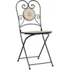 Image de Salon de jardin vidaxl metal 3 pieces gris 50 x 70 cm