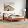 Image de vidaXL Cadre de Lit et Tête de Lit, Lit Double avec Sommier à Lattes, Lit Adulte de Chambre, Moderne, Cire Marron 160x200 cm 3216365