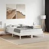 Image de vidaXL Cadre de Lit avec Tête de Lit, Lit Double avec Sommier à Lattes, Lit Adulte de Chambre, Moderne, Blanc 150x200 cm 3216367