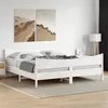 Image de vidaXL Bedframe zonder matras massief grenenhout wit 200x200 cm3216370