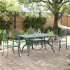 Image de vidaXL Ensemble à manger de jardin 5 pcs vert aluminium coulé, ensemble à manger d'extérieur, meuble à manger de jardin, table et chaises de jardin
