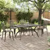 Image de vidaXL 5-delige Tuinset gegoten aluminium bronskleurig3216316
