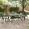 Image de vidaXL 5-delige Tuinset gietaluminium zwart3216317