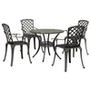 Image de vidaXL 5-delige Tuinset geitaluminium bronskleurig3216334