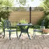 Image de vidaXL 3-delige Bistroset gietaluminium groen3216340