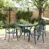Image de vidaXL 5-delige Tuinset gietaluminium groen3216344