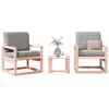 Image de Salon de jardin VIDAXL bois massif bois 3 pieces