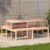 Image de Table a manger fixe sans tiroir [en.casa] 4 personnes en bois massif 160 x 134 cm