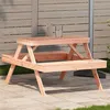 Image de vidaXL Table de Pique-nique, Table à Manger Rectangulaire, Meuble de Camping Jardin Terrasse Patio Extérieur, Moderne, Bois 832570