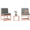 Image de Salon de jardin vidaxl 3 pieces 2 personnes 40 x 38 x 28 cm