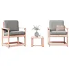Image de Salon de jardin 3 pcs bois massif douglas