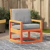 Image de vidaXL Chaise de Jardin, Siège de Patio avec Accoudoirs et Dossier, Fauteuil de Porche Avant Arrière-cour Pelouse, Cire 844645