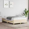 Image de vidaXL Bedframe zonder matras 120x190 cm stof cràmekleurig379520