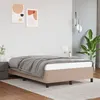 Image de vidaXL Bedframe zonder matras 120x190 cm kunstleer cappuccinokleurig379527