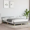 Image de vidaXL Bedframe zonder matras 120x190 cm stof lichtgrijs379534