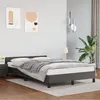 Image de vidaXL Bedframe zonder matras 120x190 cm kunstleer grijs379545
