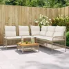 Image de Salon de jardin VIDAXL resine tressee beige 2 pieces