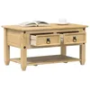 Image de Table basse avec tiroirs Corona 85x50x45 cm bois de pin massif