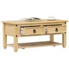Image de Table basse avec tiroirs Corona 100x48x45 cm bois de pin massif