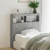 Image de Armoire tête de lit avec LED gris béton 100x17x102 cm