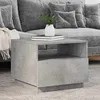 Image de vidaXL Table Basse avec Lumières LED, Bout de Canapé, Table d'Appoint, Meuble de Salon Salle de Séjour Intérieur, Moderne, 839829
