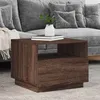 Image de vidaXL Table Basse avec Lumières LED, Bout de Canapé, Table d'Appoint, Meuble de Salon Salle de Séjour Intérieur, Moderne, 839832