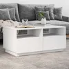 Image de Table basse avec lumières LED blanc 90x49x40 cm