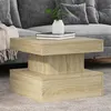 Image de vidaXL Table Basse avec Lumières LED, Bout de Canapé, Table d'Appoint, Meuble de Salon Salle de Séjour Intérieur, Moderne, 839842