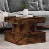 Image de vidaXL Table Basse avec Lumières LED, Bout de Canapé, Table d'Appoint, Meuble de Salon Salle de Séjour Intérieur, Moderne, 839844