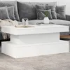 Image de vidaXL Table Basse avec Lumières LED, Bout de Canapé, Table d'Appoint, Meuble de Salon Salle de Séjour Maison Intérieur, 839847
