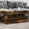 Image de vidaXL Table Basse avec Lumières LED, Bout de Canapé, Table d'Appoint, Meuble de Salon Salle de Séjour Intérieur, Moderne, 839851