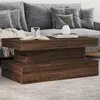 Image de vidaXL Table Basse avec Lumières LED, Bout de Canapé, Table d'Appoint, Meuble de Salon Salle de Séjour Intérieur, Moderne, 839853