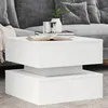 Image de Table basse avec lumières LED blanc 50x50x40 cm