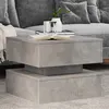 Image de vidaXL Table Basse avec Lumières LED, Bout de Canapé, Table d'Appoint, Meuble de Salon Salle de Séjour Intérieur, Moderne, 839857