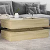 Image de Table basse avec lumières LED chêne sonoma 90x50x40 cm