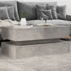 Image de Table basse avec lumières LED gris béton 90x50x40 cm