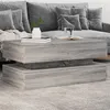 Image de vidaXL Table Basse avec Lumières LED, Table d'Appoint, Bout de Canapé, Meuble de Salon Salle de Séjour, Moderne, Gris Sonoma 839866