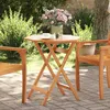 Image de vidaXL Table pliable de jardin Ø70x75 cm bois d'acacia massif, table, table pliante, table de camping, table à manger, table 4004910