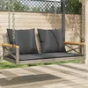 Image de 2 personnes Vidaxl gris resine tressee salon de jardin