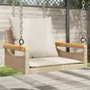 Image de Beige Vidaxl salon de jardin resine tressee 2 personnes