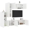 Image de vidaXL 5-delige Tv-meubelset bewerkt hout wit3216489