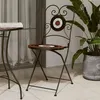 Image de vidaXL Lot de 2 Chaises de Bistro Pliables, Sièges de Terrasse, Chaises de Balcon, Meubles de Patio Extérieur, Terre Cuite 4003406